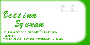 bettina szeman business card